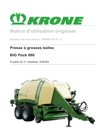Krone BiG Pack 890 Mode d'emploi | Fixfr