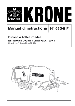 Krone Combi Pack 1500 V Mode d'emploi