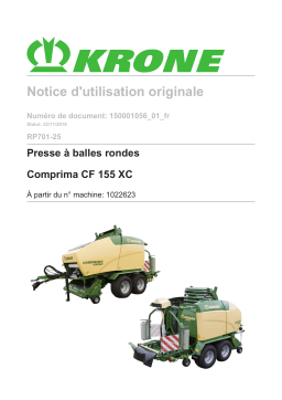 Krone Comprima CF 155 XC (RP701-25) Mode d'emploi