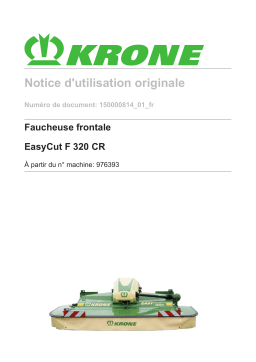 Krone EasyCut F 320 CR Mode d'emploi