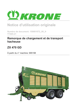 Krone ZX 470 GD Mode d'emploi