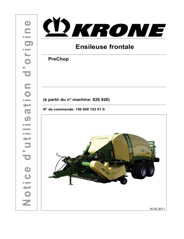 Krone PreChop Mode d'emploi | Fixfr