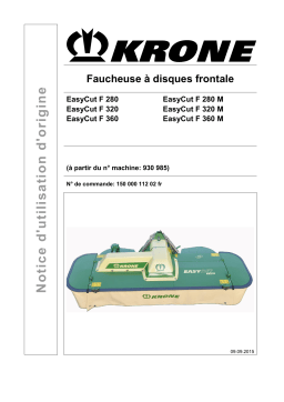 Krone EasyCut F 280, F 320, F360, EasyCut F 280 M, F 320 M, F 360 M Mode d'emploi