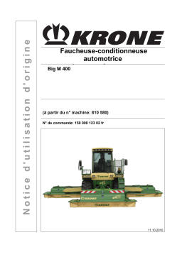 Krone BiG M 400 Mode d'emploi