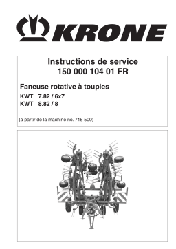 Krone KWT 7.82/6x7_8.82/8 Mode d'emploi