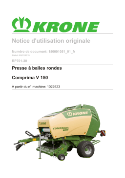 Krone Comprima V 150 Mode d'emploi