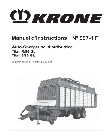 Krone Titan 6/80_R/80 GL Mode d'emploi | Fixfr