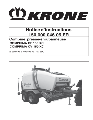 Krone Comprima CF 155 XC, CV 150 XC Mode d'emploi | Fixfr