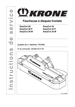 Krone EasyCut 28,28P,28M,32,32P, 32M Mode d'emploi