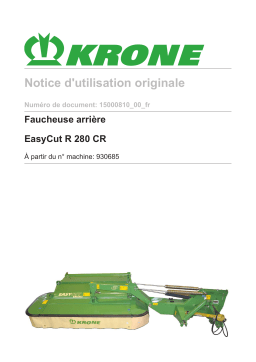 Krone EasyCut R 280 CR Mode d'emploi