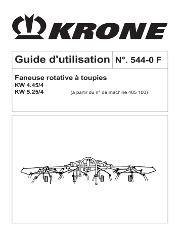 Krone KW 4.45/4_5.25/4 Mode d'emploi | Fixfr