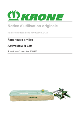 Krone ActiveMow R 320 Mode d'emploi