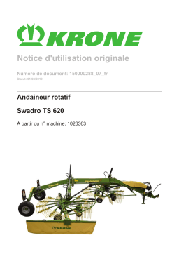 Krone Swadro TS 620 Mode d'emploi