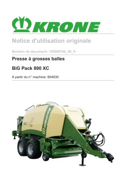 Krone BiG Pack 890 XC Mode d'emploi