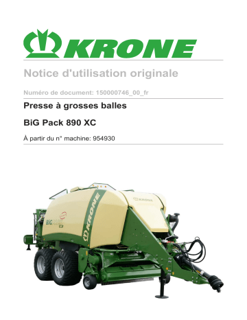 Krone BiG Pack 890 XC Mode d'emploi | Fixfr