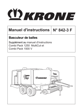 Krone Combi Pack Basculeur de balles 1250 MC, 1500 V Mode d'emploi