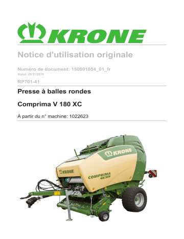 Krone Comprima V 180 XC Mode d'emploi | Fixfr