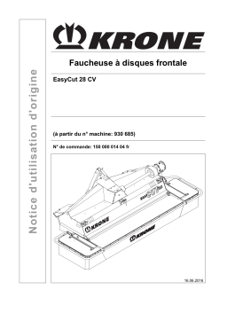 Krone EasyCut 28 CV Mode d'emploi