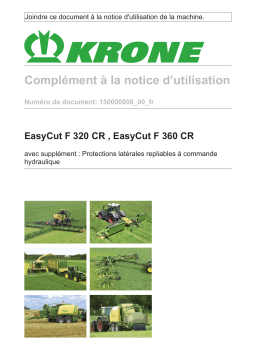 Krone EzBA Hydraulisch klappbare Seitenschutze (B155) Mode d'emploi