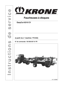 Krone EasyCut 6120 CV Mode d'emploi