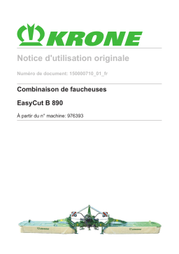 Krone EasyCut B 890 Mode d'emploi