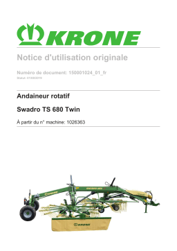 Krone Swadro TS 680 Twin Mode d'emploi