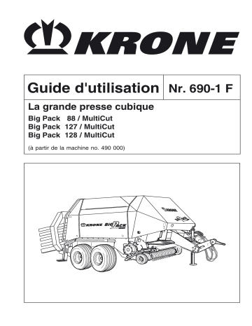 Krone BigPack 88-127-128 Mode d'emploi | Fixfr