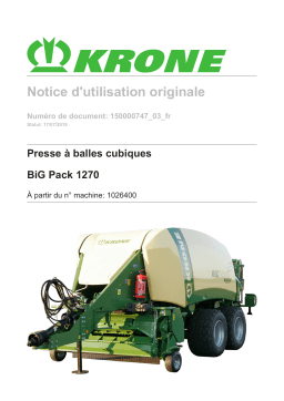 Krone BiG Pack 1270 Mode d'emploi