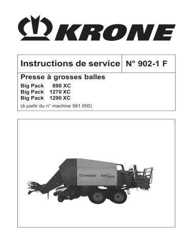 Krone BigPack 890_1270_1290 (XC)_ Mode d'emploi | Fixfr