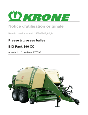 Krone BiG Pack 890 XC Mode d'emploi | Fixfr