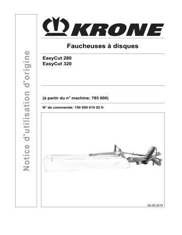 Krone EasyCut 280, EasyCut 320 Mode d'emploi | Fixfr