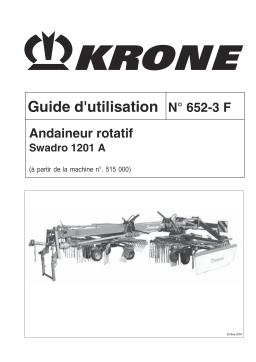 Krone Swadro 1201 A Mode d'emploi