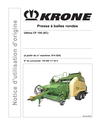 Krone Ultima CF 155 (XC) Mode d'emploi | Fixfr