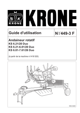 Krone Swadro 621_621-681/20_681-761/26 Mode d'emploi