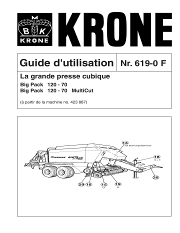 Krone BigPack 120-70, 120-70 Multicut Mode d'emploi | Fixfr