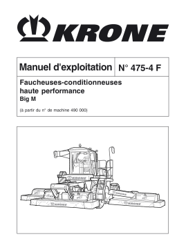 Krone Big M Mode d'emploi