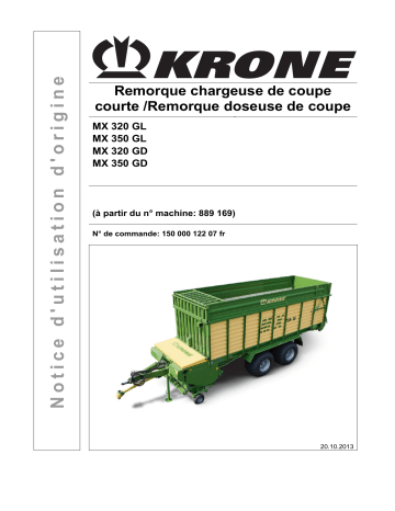 Krone MX 320,350 (GL,GD) Mode d'emploi | Fixfr