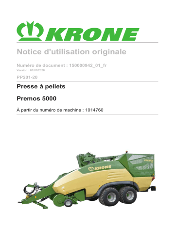 Krone BA Premos 5000 (PP201-20) Mode d'emploi | Fixfr