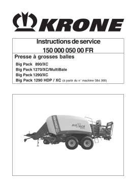 Krone BigPack 890 XC-1270 XC MultiBale-1290 HDP / XC Mode d'emploi