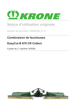 Krone EasyCut B 870 CR Collect Mode d'emploi