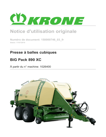 Krone BiG Pack 890 XC Mode d'emploi | Fixfr
