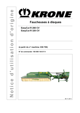 Krone EasyCut R 280 CV, EasyCut R 320 CV Mode d'emploi