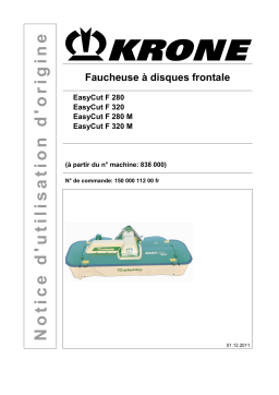 Krone EasyCut F 280,320,360, EasyCut F 280 M, F320 M, F 360 M Mode d'emploi