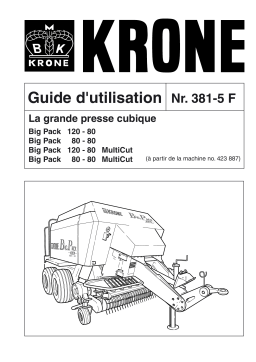 Krone BigPack 120-80, 80-80, 120-80 Multicut,80-80 Multicut Mode d'emploi