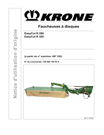 Krone EasyCut R 280, EasyCut R 320 Mode d'emploi | Fixfr