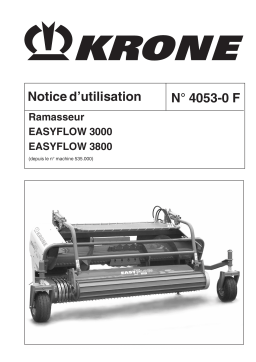 Krone EasyFlow 3000_3800 Mode d'emploi