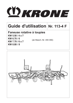 Krone KW 5.50/4x7_6.70/6_7.70/6x7_8.80/8 Mode d'emploi