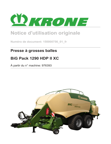 Krone BiG Pack 1290 HDP II XC Mode d'emploi | Fixfr