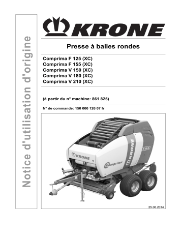 Krone Comprima F 125, F 155 (XC); Comprima V 150, V 180, V 210 (XC) Mode d'emploi | Fixfr