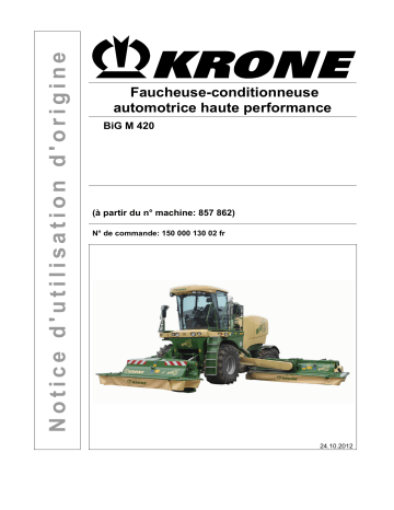 Krone BiG M 420 Mode d'emploi | Fixfr